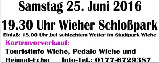 Die Operettennacht im Schlosspark Wiehe (Foto: Privat) Die Operettennacht im Schlosspark Wiehe (Foto: Privat)