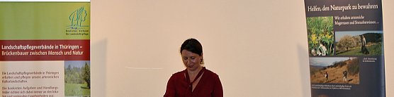 Th&uuml;ringens Umweltministerin Anja Siegesmund hat heute die sechste von elf Natura 2000-Stationen S&uuml;dharz/Kyffh&auml;user feierlich eingeweiht.  (Foto: Karl-Heinz Herrmann)