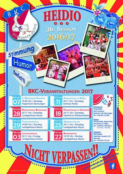 Plakat mit den Veranstaltungen (Foto: BKC)