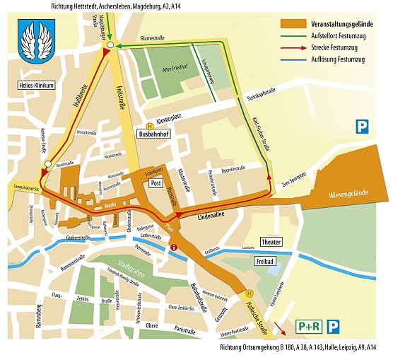 Das Veranstaltungsgel&auml;nde (Foto: Org.-b&uuml;ro SAT )