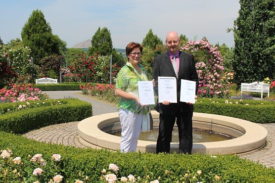 Zertifikat (Foto: Rosenstadt Sangerhausen GmbH)