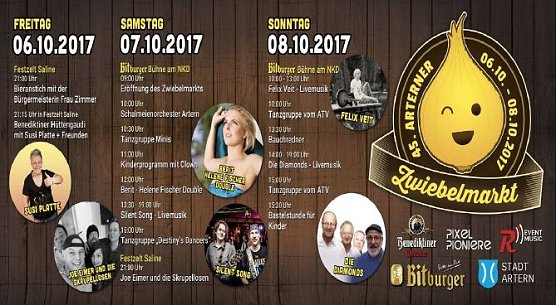 Programm  zum 45. Zwiebelmarkt in Artern (Foto: Stadt Artern)