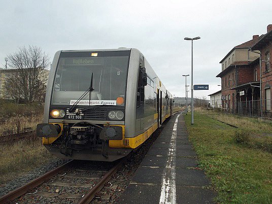 Weihnachtsmarkt-Express nach Naumburg (Foto: IG Unstrutbahn) Weihnachtsmarkt-Express nach Naumburg (Foto: IG Unstrutbahn)