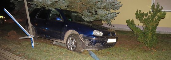 Unfall in Abberode (Foto: Polizei)