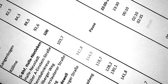 "Laufplan" (Foto: privat)