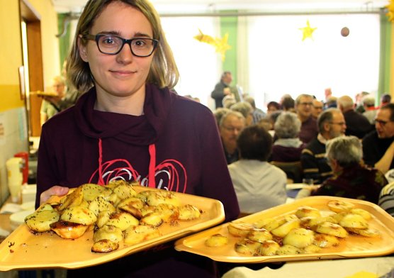 Hei&szlig; und deftig serviert: Die G&ouml;rsbacher Kartoffelscheiben (Foto: privat)
