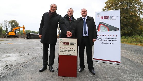 Baustart fr die neue Dampflokwerkstatt (Foto: HSB)