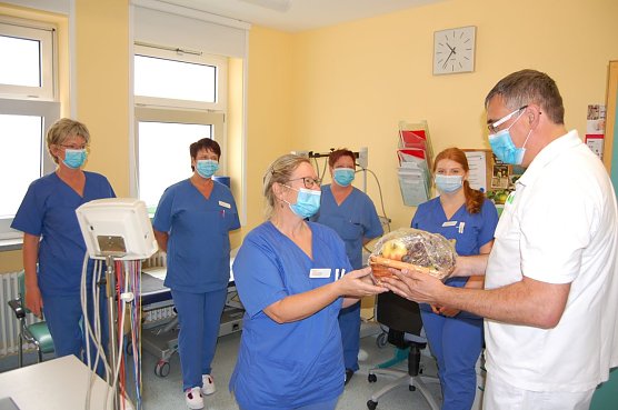 &Uuml;berraschung zum Tag der Pflege  (Foto: Helios Klinik )