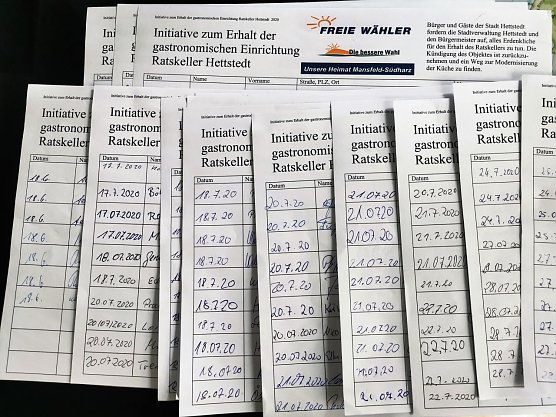 Unterschriftenliste (Foto: Jochen Miche )