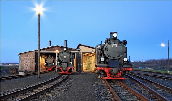 Lokschuppen Hettstedt Kupferkammerhütte, Andreas Wernicke (Foto: Mansfelder Bergwerksbahn ) Lokschuppen Hettstedt Kupferkammerhütte, Andreas Wernicke (Foto: Mansfelder Bergwerksbahn )