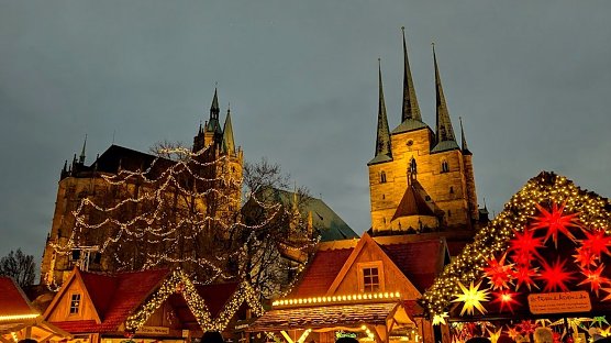 Erfurter Weihnachtsmarkt am 3. Adventswochenende 2024 (Foto: Manuela Heller)