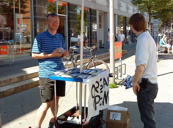 Infostand in Nordhausen (Foto: privat)