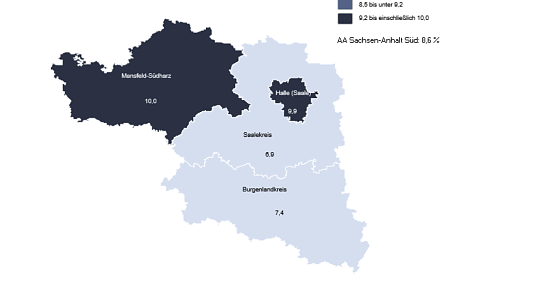 Blick auf den Arbeitsmarkt in Mansfeld-Südharz. (Foto: Quelle: Arbeitsagentur Süd) Blick auf den Arbeitsmarkt in Mansfeld-Südharz. (Foto: Quelle: Arbeitsagentur Süd)