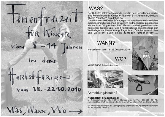 Ferienfreizeit (Foto: Kunsthof Friedrichsrode)