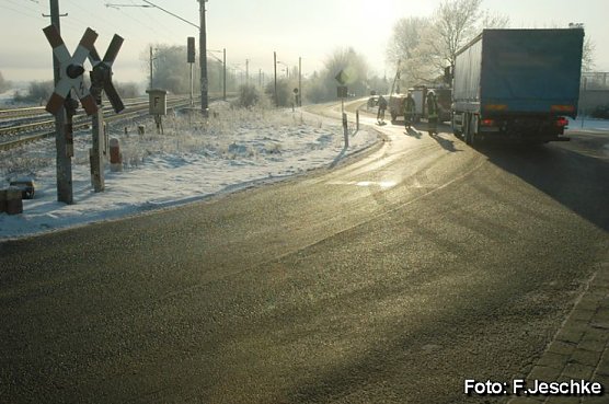 Abgesperrt (Foto: F. Jeschke) Abgesperrt (Foto: F. Jeschke)