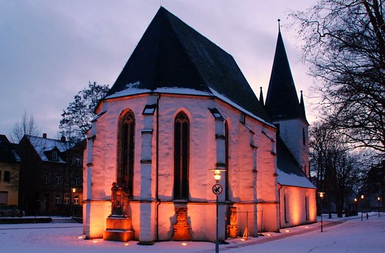 Bild: Die Marienkirche. Hier k&ouml;nnten sich einige Mitglieder, insbesondere Veronika Otto, vorstellen, ber&uuml;hmte Sangerh&auml;user mit Text-Bild-Tafeln zu ehren.