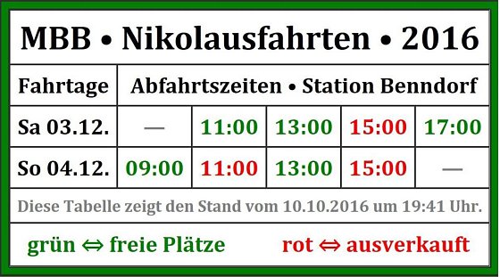 Bild: Fahrplan