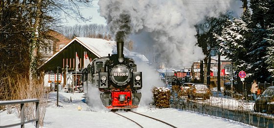 Bild: Der Winter kommt bestimmt - bei der HSB ab dem 28. Oktober