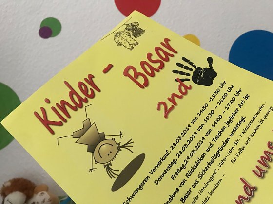 Bild: Plakat Kindersachenbasar Niedersachswerfen
