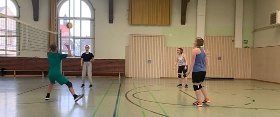 Bild: Volleyballtraining in Hettstedt