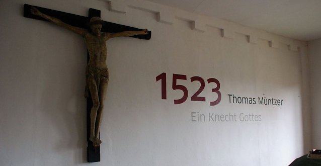 Bild: Blick in die neugestaltete M&uuml;ntzer-Ausstellung auf Burg & Schloss Allstedt.