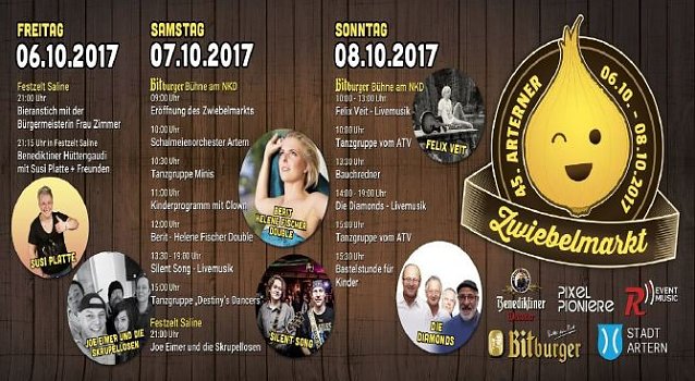 Bild: Programm  zum 45. Zwiebelmarkt in Artern