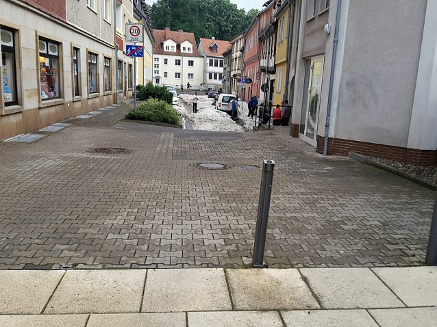 Bild: Schweres Unwetter &uuml;ber Sondershausen