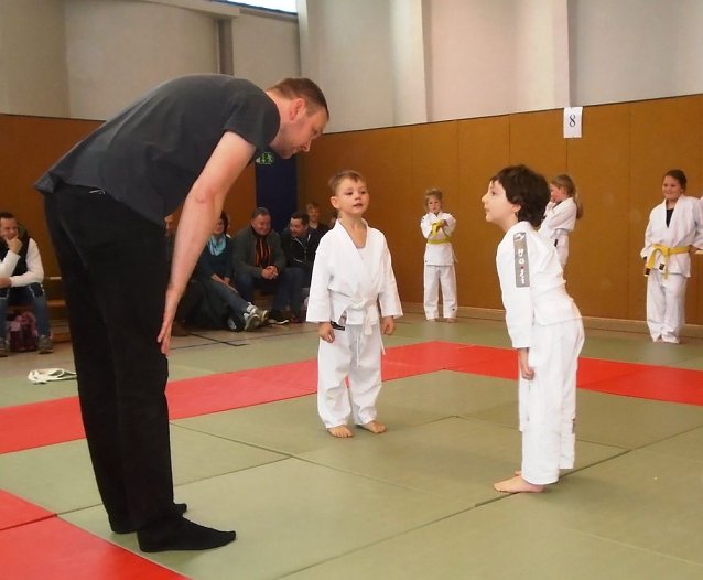 Bild: Kleine Judoka mit gro&szlig;em K&auml;mpferherz