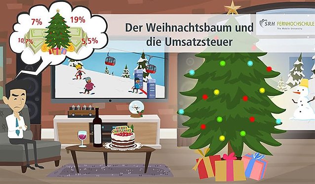 Bild: Der Weihnachtsbaum und seine vier Steuers&auml;tze