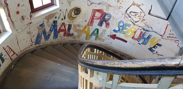 Bild: Treppe zum Malsaal