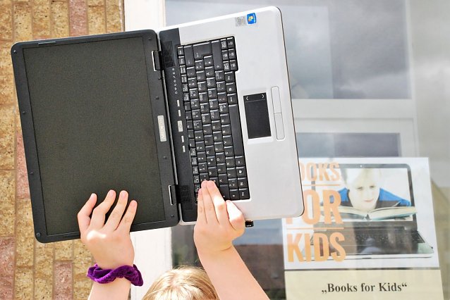 Bild: Gespendetes Notebook 