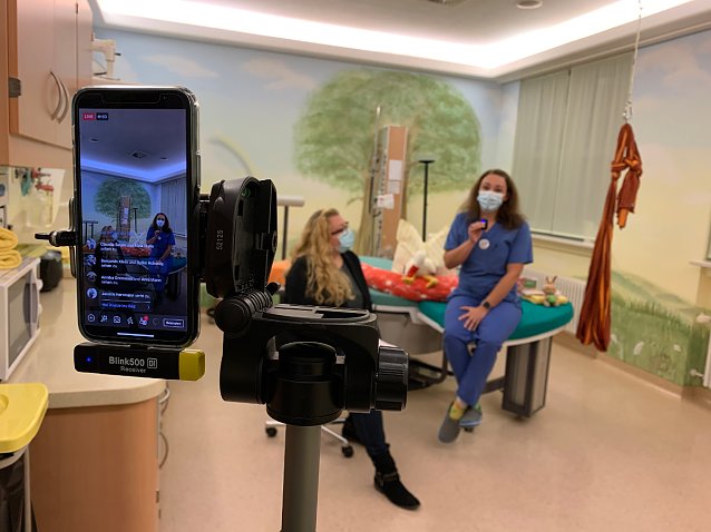 Bild:  Krei&szlig;saal-Live-Chat in der Helios Klinik Sangerhausen   
