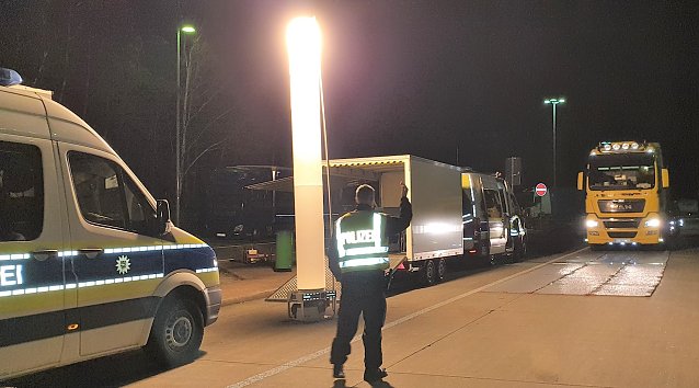 Bild: Kontrollen auf der A9 letzte Nacht