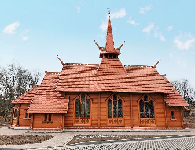 Bild: Stabkirche Stiege 