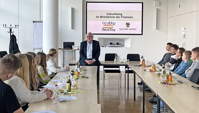 Bild: Zukunftstag in der Finanzverwaltung 