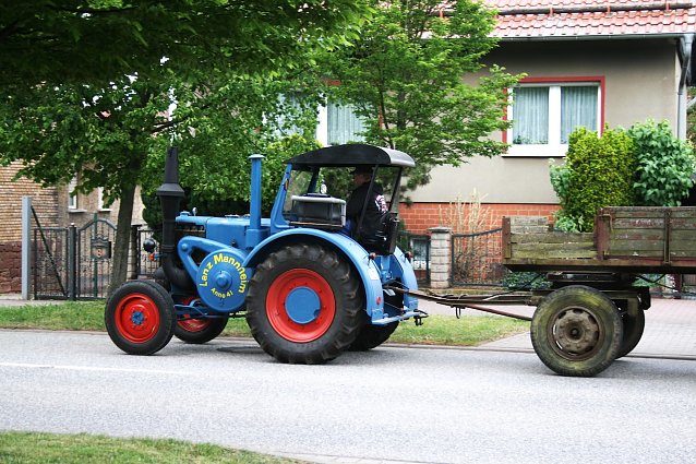 Bild: Von Kelbra nach Th&uuml;ringen unterwegs: Lanz Bulldog aus Mannheim