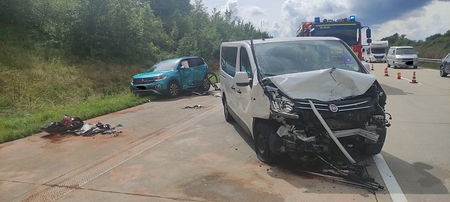 Bild: Schwerer Unfall heute Mittag auf der A4