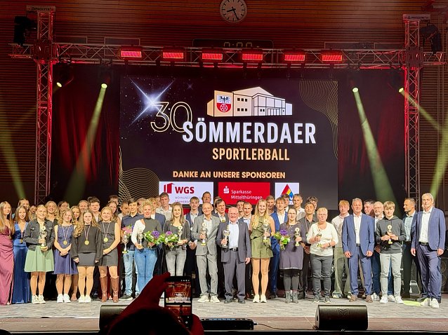 Bild: Ehrung der Nachwuchssportler des Jahres 2024/25 in S&ouml;mmerda