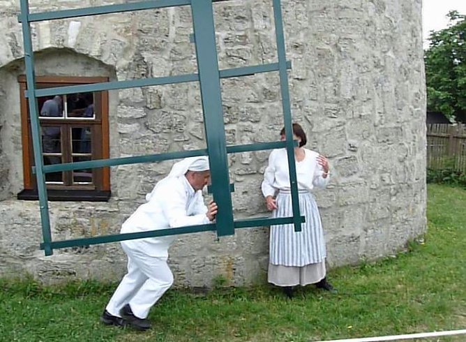Gedr&auml;nge an der M&uuml;hle (Foto: Karl-Heinz Herrmann)