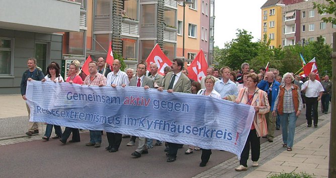 Demonstration gegen Neonazis (Foto: Karl-Heinz Herrmann)