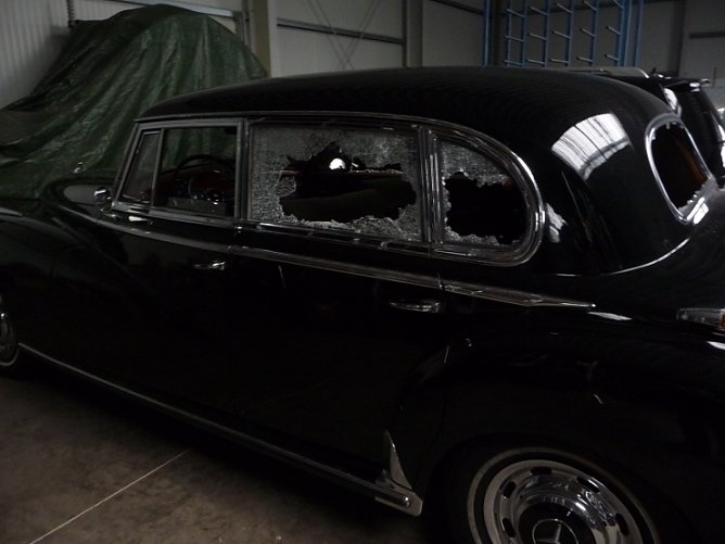 Demolierter Oldtimer (Foto: privat)