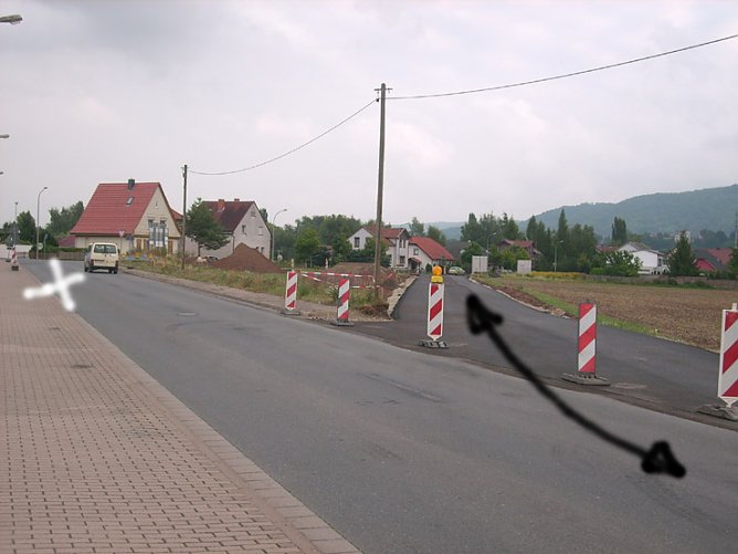 &Auml;nderung an der B4 (Foto: Karl-Heinz Herrmann)