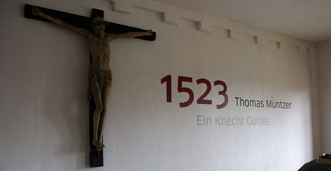 Blick in die neugestaltete M&uuml;ntzer-Ausstellung auf Burg & Schloss Allstedt. (Foto: Jochen Miche)