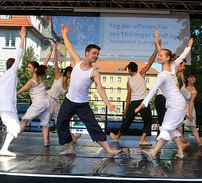 In Erfurt getanzt (Foto: B. Susemihl)