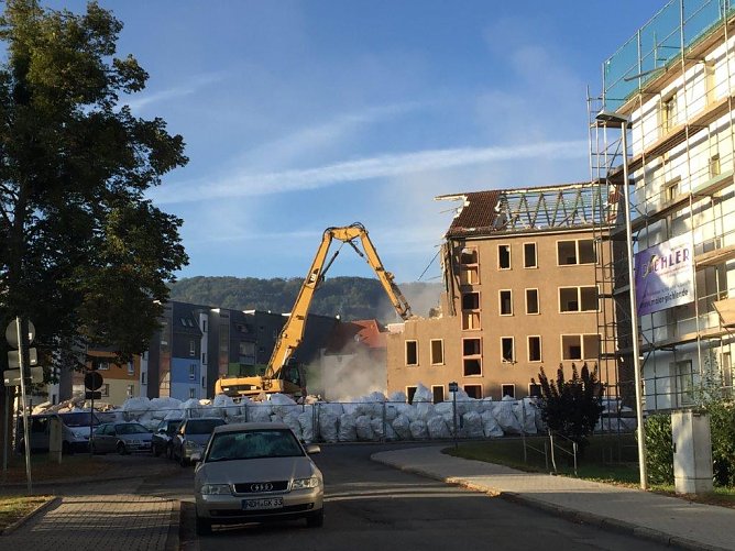R&uuml;ckbau in der Freiheitsstra&szlig;e (Foto: WBG S&uuml;dharz)