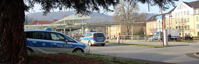 Herrenloser Koffer in Sondershausen (Foto: Karl-Heinz Herrmann)