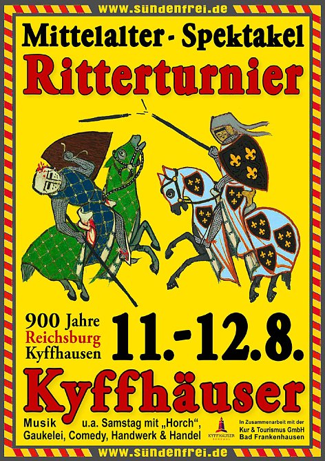 Mittelalterspektakel auf Kyffhäuser (Foto: Stadtmarketing Bad Frankenhausen) Mittelalterspektakel auf Kyffhäuser (Foto: Stadtmarketing Bad Frankenhausen)