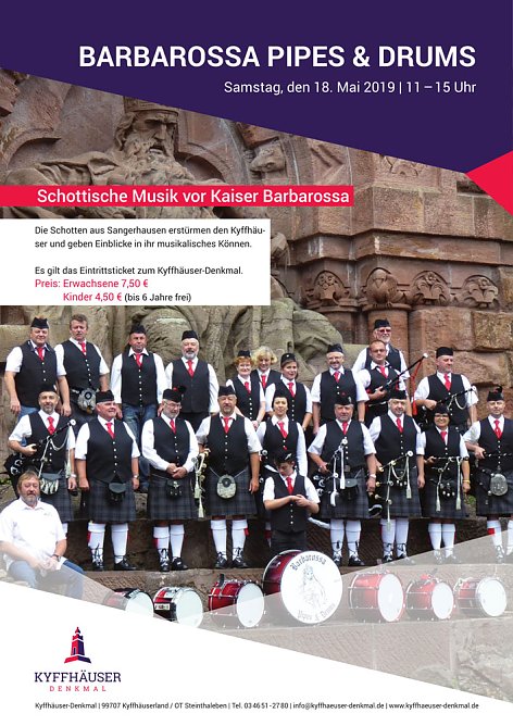 Schottische Musik bei Kaiser Barbarossa (Foto: Stadtmarketing Bad Frankenhausen)