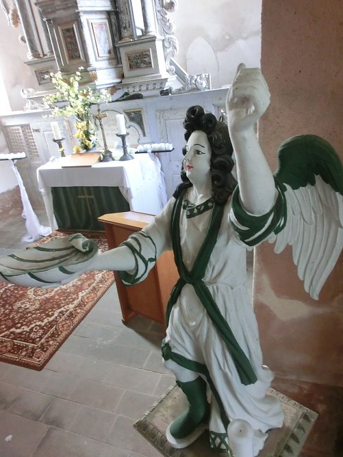 Taufengel wurde restauriert (Foto: Thomas Ahlheim) Taufengel wurde restauriert (Foto: Thomas Ahlheim)