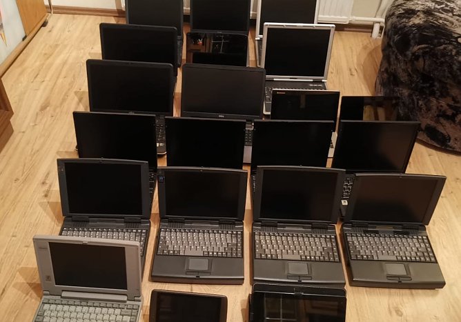 Notebooksammlung (Foto: C.Heinbach)